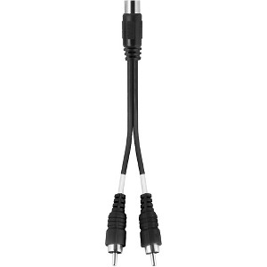Livewire Essential Y-Adapter RCA Female to RCA Male Black 6 in. - 1 of 1