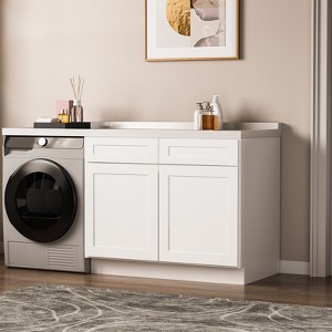 Kitchen Base Cabinet, Unassembled Cabinet with Adjustable Shelf without Top - 1 of 4