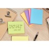 Paper Junkie 6 Pads 100 Sheets Neon Colored Lined Paper Sticky Notes Self-Stick Pads 3x4 inch - image 3 of 4