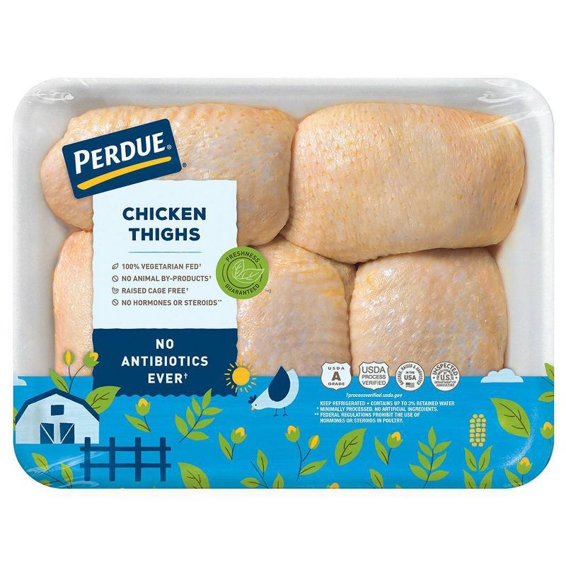 Perdue Bone-In Chicken Thighs - 1.9-2.42 lbs - price per lb, 1 of 8