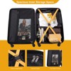 3 PCS Hardshell Luggage Set, ABS Lightweight Spinner Suitcase with TSA Lock (20/24/28)-ModernLuxe - 4 of 4