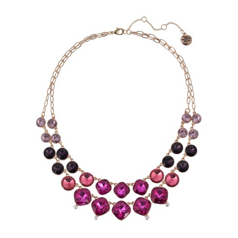 Isaac Mizrahi New York Multi Stone Statement Necklace : Target