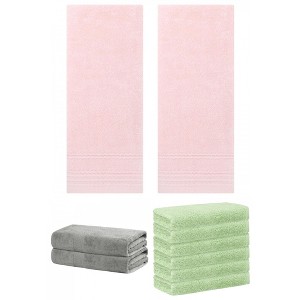 REGALWOVEN Striped Soft Absorbent Bathroom Cotton Towel Set 3 Pcs - 1 of 4