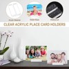 Unique Bargains Wear-Resistant Wedding Acrylic Place Card Holders with Card Slot - 3 of 4