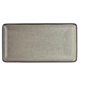 D&V Ston Porcelain Dinnerware Rectangle Tray, 9" x 4.75", Set of 6 - 1 of 4