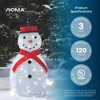 NOMA Pre Lit White LED Outdoor Holiday Lawn Decoration Set - 3 of 4