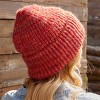 Women's Cozy Ribbed Beanie Red Knit Winter Hat - Cupshe - image 3 of 4