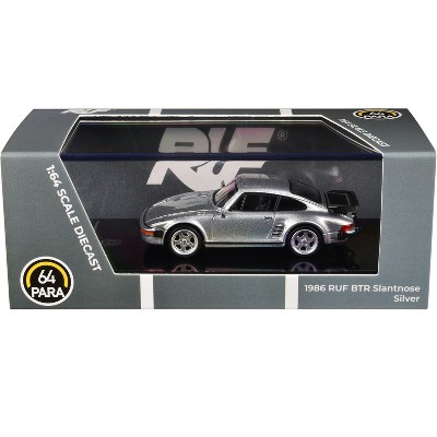 1986 RUF BTR Slantnose Silver Metallic 1/64 Diecast Model Car by Paragon