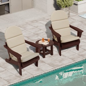 Crestlive Products Adirondack Chair Cushion High Back Patio Water Resistant Fade Resistant - 1 of 4