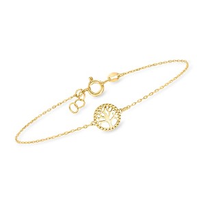 Ross-Simons Italian 10kt Yellow Gold Tree Of Life Bracelet - 1 of 4