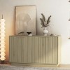 55" Modern Sideboard Buffet Cabinet with Adjustable Shelves, Large Accent Console Table for Dining Room-3irtyhousy - 2 of 4