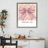 Stupell Industries Choose Joy Bow with Florals Floating Frame Canvas Art - 3 of 4