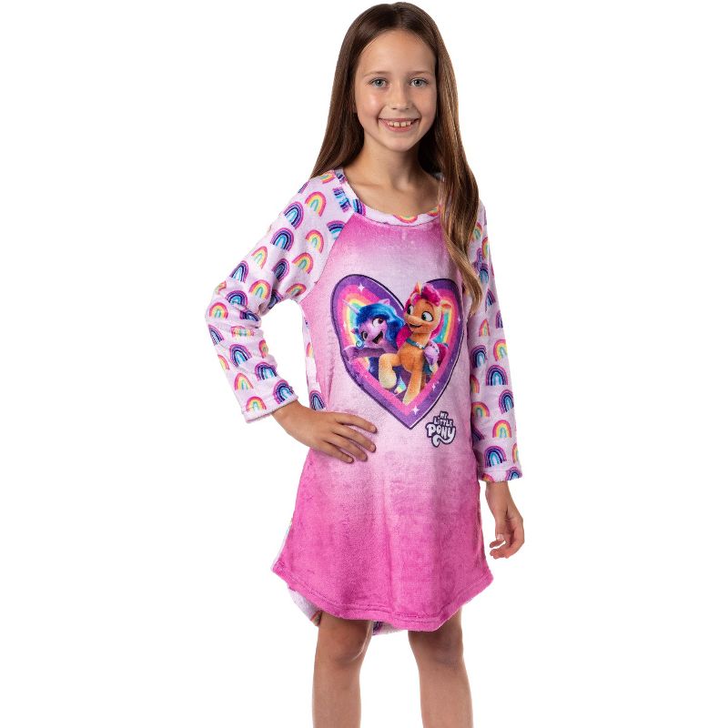 My Little Pony: A New Generation Girls' Sunny Starscout Pajama Nightgown Pink, 1 of 5
