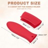 Unique Bargains Silicone Frying Cookware Pan Pot Handle Holders 4 Pcs - 2 of 4