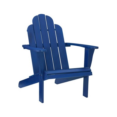 Outdoor Acacia Wood Adirondack Chair Blue - Linon : Target