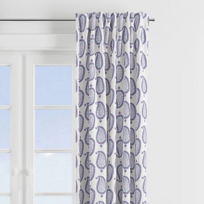 Bacati - Paisley Isabella Purple/Aqua/Lilac Curtain Panel