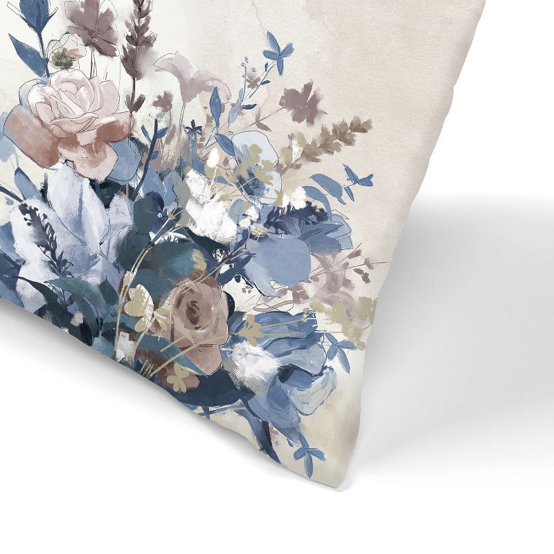 Americanflat Neutral Floral Throw Pillow By Pi Creative Art, 3 of 5