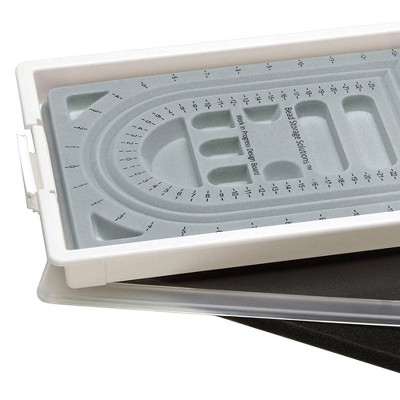 Clear Plastic Stackable Bead Storage Tray with Lid