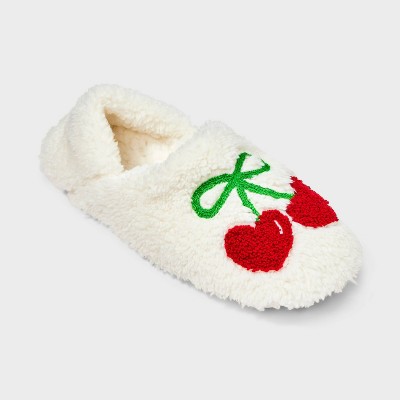 Women's Cozy Fleece High Cut Pull-On Slipper Socks with Grippers