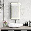 FONTOI Rectangle Wall Mounted Medicine Cabinet with Mirror and Adjustable Shelves Modern Bathroom Storage Organizer Design, Black, 33.66"*20.67"*4.72" - 4 of 4