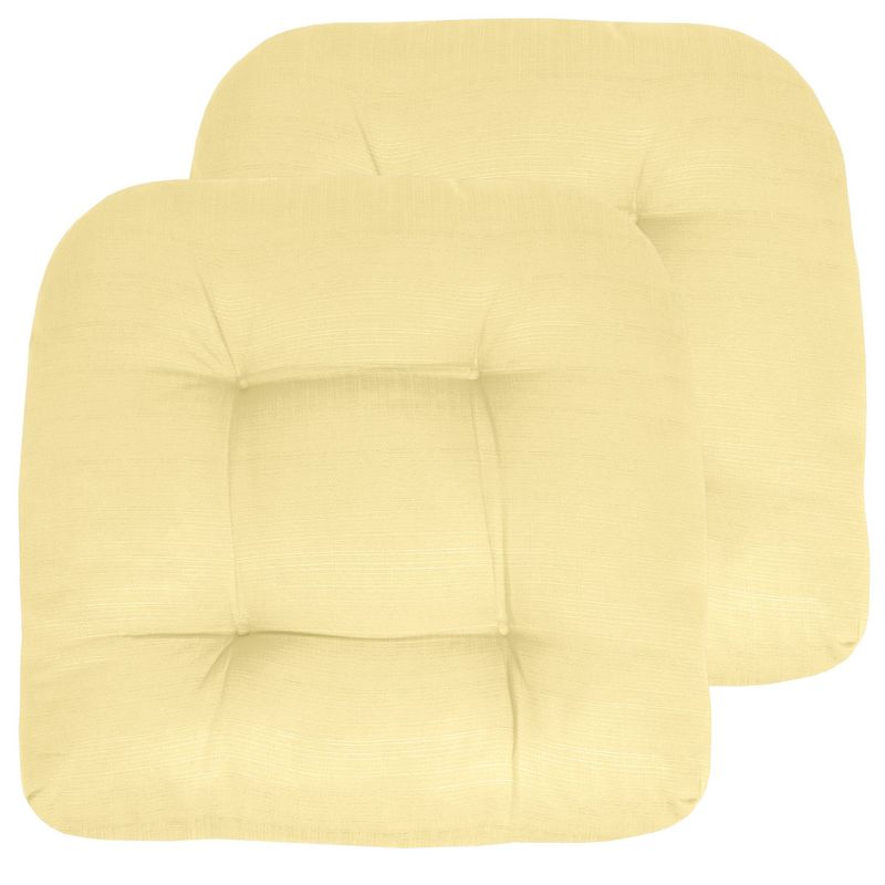Patio Cushions Outdoor Chair Pads Thick Fiber Fill Tufted 19" x 19" Seat Cover by Sweet Home Collection™, 4 of 6