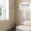 Bekrvio Freestanding Coat Rack with 8 Hooks, Tree Branch Design – Heavy Duty Metal Clothes Hanger Stand w/ Disc Base, Holds 250lb for Entryway,Bedroom - 2 of 4