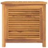 vidaXL Patio Storage Box with Bag 23.6"x19.7"x22.8" Solid Wood Teak - 3 of 4