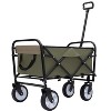 KTMBDW Collapsible Folding Heavy Duty Utility Wagon Cart for Outdoor Sports, 225 pounds Weight Capacity, Camping, Garden, Shopping with 3pcs Liner bag - 4 of 4