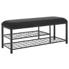 Milligan Open Shelf Bench W/ Cushion  - Safavieh - 4 of 4