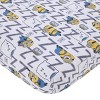 Illumination Lazy Minions Club Gray, Blue, Yellow, and White Let Me Sleep 4 Piece Toddler Bed Set - image 3 of 4