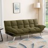 Sapphtopaz Futon Couch Sofa - Convertible Sofa Bed with Comfortable Upholstery, Space-Saving Furniture for Living Room, Bedroom & Small Spaces - 2 of 4