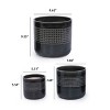 GDFStudio Amira Modern Patio 3 Piece Ceramic Flowerpot - 3 of 4
