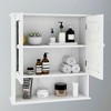 Bathroom Wall Cabinet with Doule Mirror Doors and Shelvs - 2 of 4