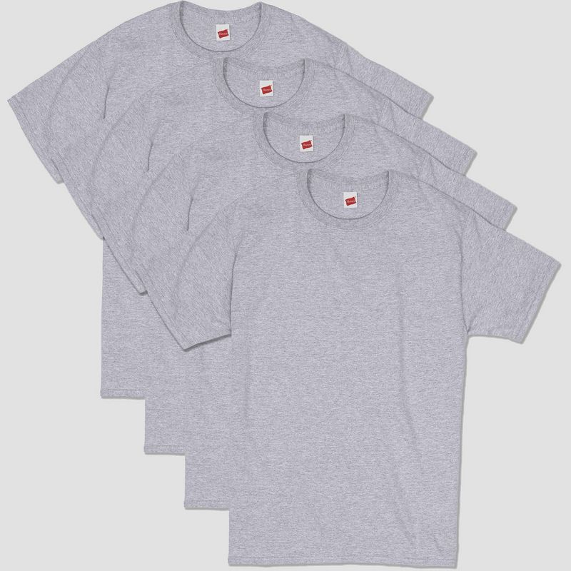Hanes Men's Essentials Short Sleeve T-Shirt 4pk, 3 of 4