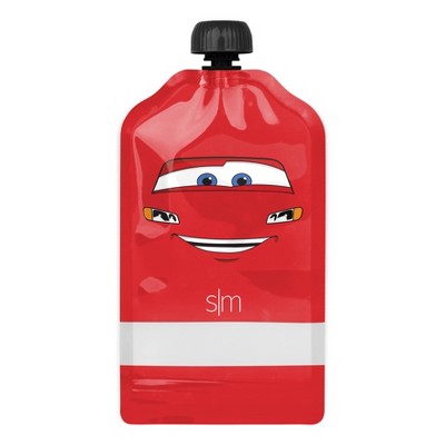 Pixar  Kids Food Pouches - Simple Modern: Reusable & Refillable Off-White Storage Bags, 5oz Capacity