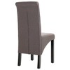 CLIHOME Modern style dining chair, solid wood leg soft cushion fabric kitchen chair(Set of 2) - 4 of 4