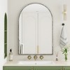 Lyngins Bathroom Mirrors,Wall Mirrors,Shatterproof Mirrors,Old Fashioned Iron Frame Vanity Mirrors for Bathroom,Bedroom - 2 of 4