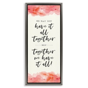 Stupell Industries Romantic Phrase with Blush Watercolor, 11" x 25" - 1 of 4