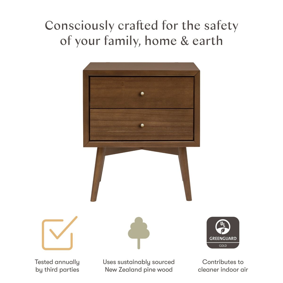 Babyletto Palma Assembled Nightstand - thumbnail 2