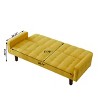 NicBex 73.62 Inch Linen Button Tufted Convertible Sofa Bed with Wood Legs for Living Room,Office,Apartment,Bedroom - 4 of 4