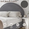 Double Bed Frame with Padded Bed Ring and Lambswool Headboard Platform, Cloud-Like Bed Frame with Soft Rounded Corners, Easy to Assemble - 3 of 4