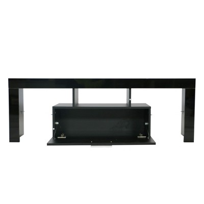 NicBex TV Stands for Living Room,LED Light Entertainment Center with Cabinets,TV Console for Living Room, Bedroom, Home