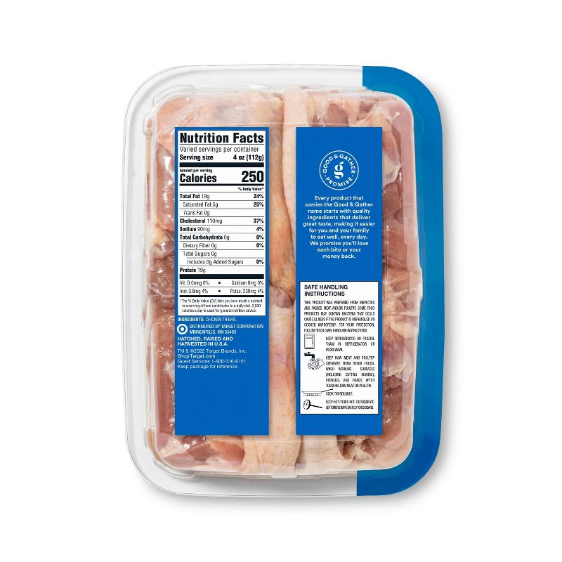 Bone-In NAE Chicken Thighs - 1.4-2.2 lbs - price per lb - Good &#38; Gather&#8482;, 4 of 5