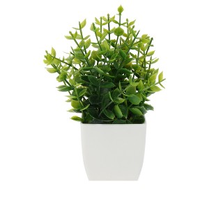 Unique Bargains Artificial Plants Eucalyptus Plant Plastic 2.76"x2.76"x7.09" 1 Pc - 1 of 4