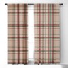 Emanuela Carratoni Tartan Theme On Pink 50" x 96" Single Panel Room Darkening Window Curtain - Deny Designs - 2 of 4
