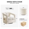 30 inch W 360° Swivel Chenille Accent Chair – Modern Barrel Chair for Living Room No Assembly Required - 4 of 4
