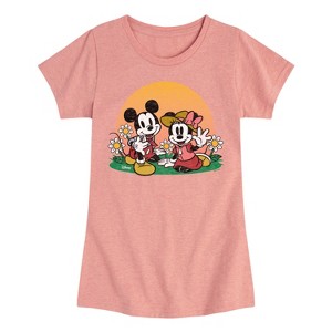 Girls' - Disney - Mickey & Friends Fitted Short Sleeve Graphic T-Shirt - 1 of 4