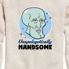 Boys' - SpongeBob SquarePants - Unapologetically Handsome Graphic Long Sleeve Fleece Sweatshirt - 2 of 4