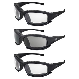 3 Pairs of Alpha Omega AO3 Sunglasses with Clear, Smoke, Clear to Smoke Sunlight Reactive Lenses - 1 of 4