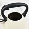 SharpChef Whistling Stovetop Tea Kettle,Food Grade Stainless Steel, Cool Touch Ergonomic Handle, Fast Boil, for Gas, Electric, and Glass Ranges - 3L - 3 of 4